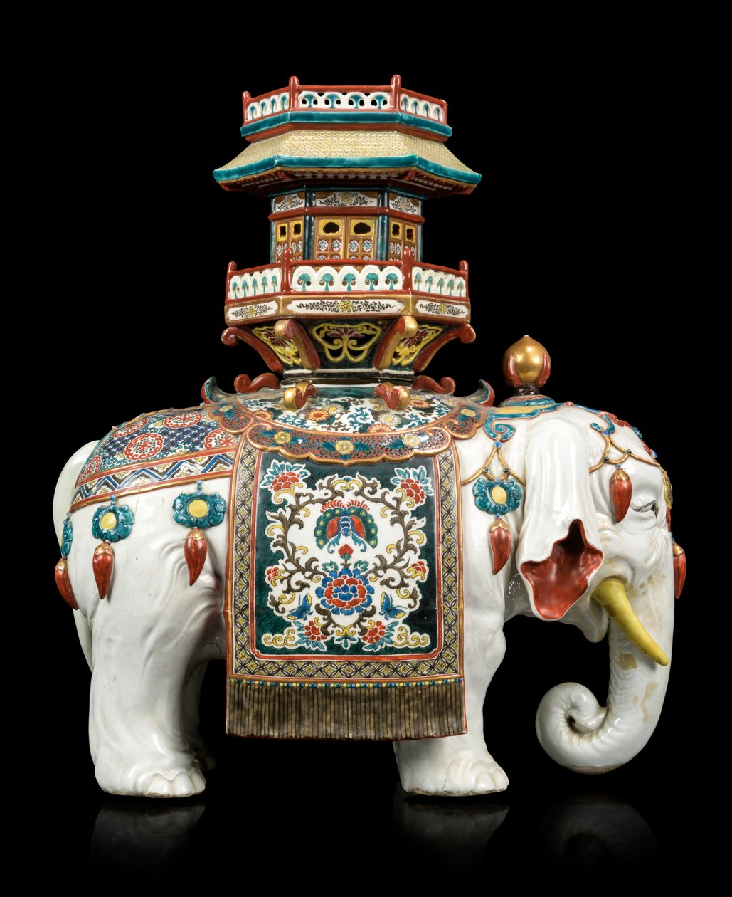 Kakiemon-tyylinen norsu tekijältä Japanese School