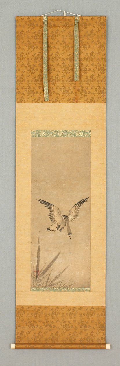 Ruoko ja metsähanhi, 1400-luvun loppu - 1500-luvun alku (muste paperille, norsunluu). tekijältä Japanese School