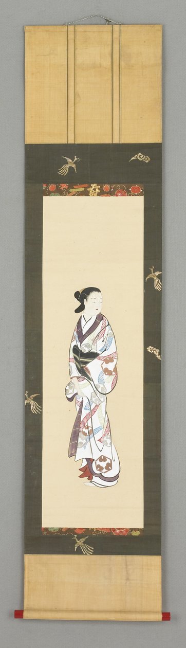 Naisen seisova hahmo, noin 1800 tekijältä Japanese School
