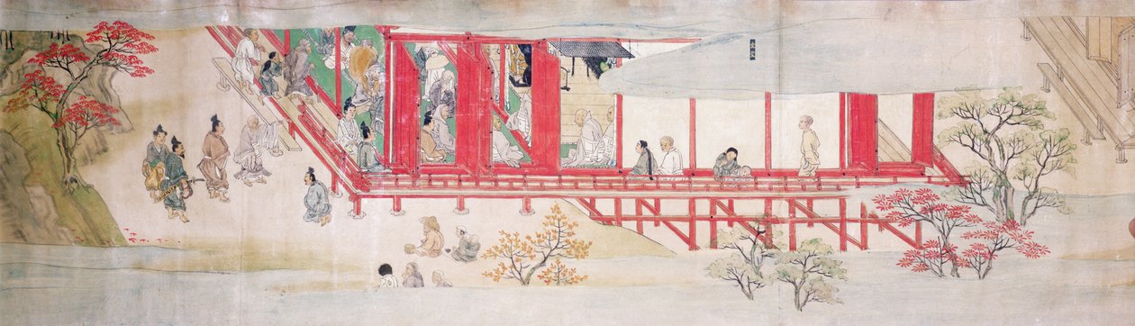 Shogunin talo (muste silkillä) tekijältä Japanese School