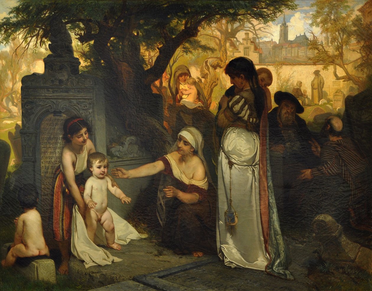 Vanha juutalainen hautausmaa Prahassa, 1857 tekijältä Jaroslav Cermak