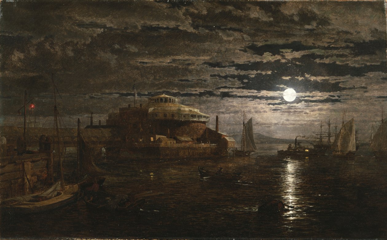 Castle Garden, New York City, 1859 tekijältä Jasper Francis Cropsey