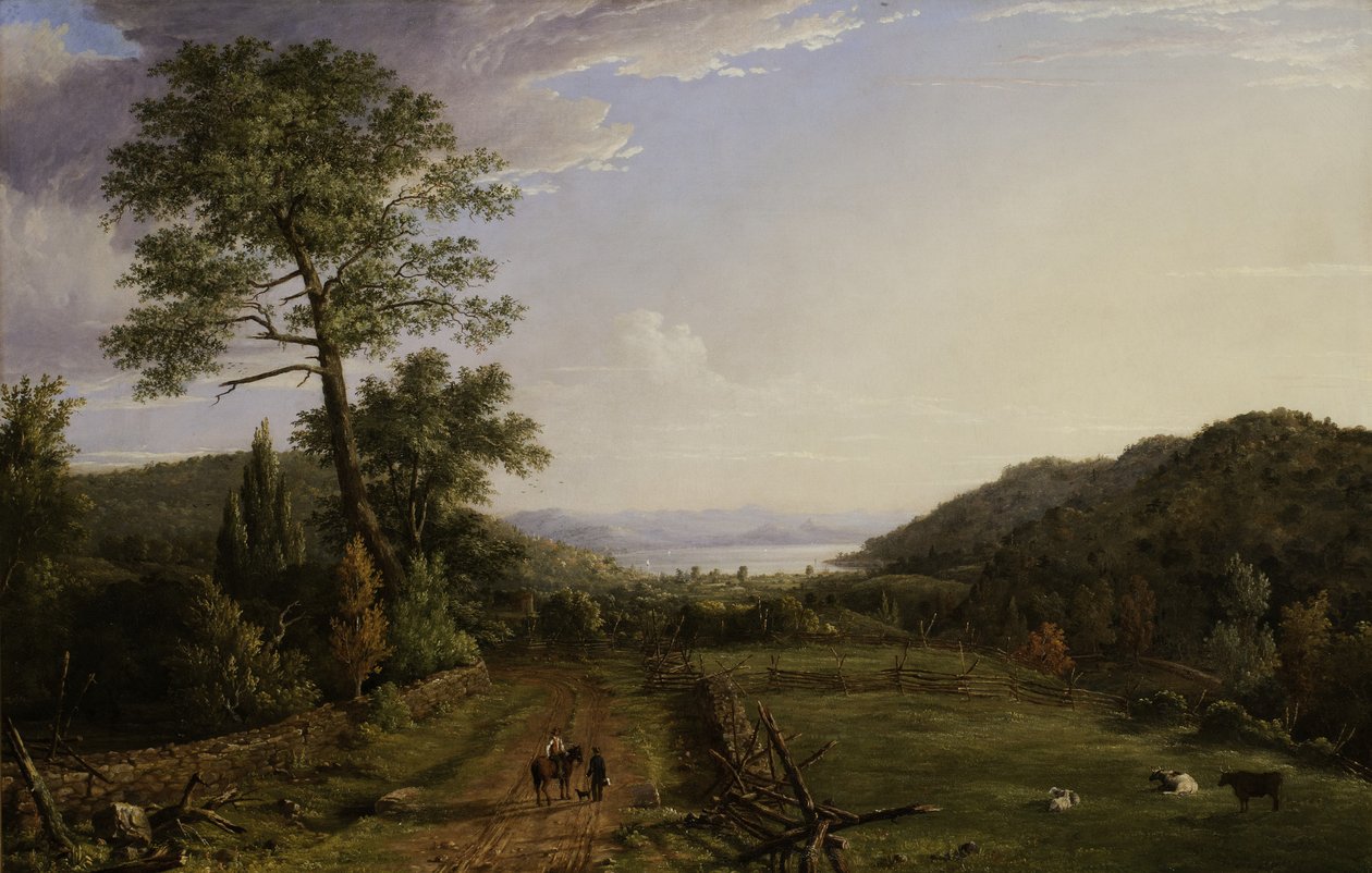 Country Lane Greenwood Lakelle, 1846 tekijältä Jasper Francis Cropsey