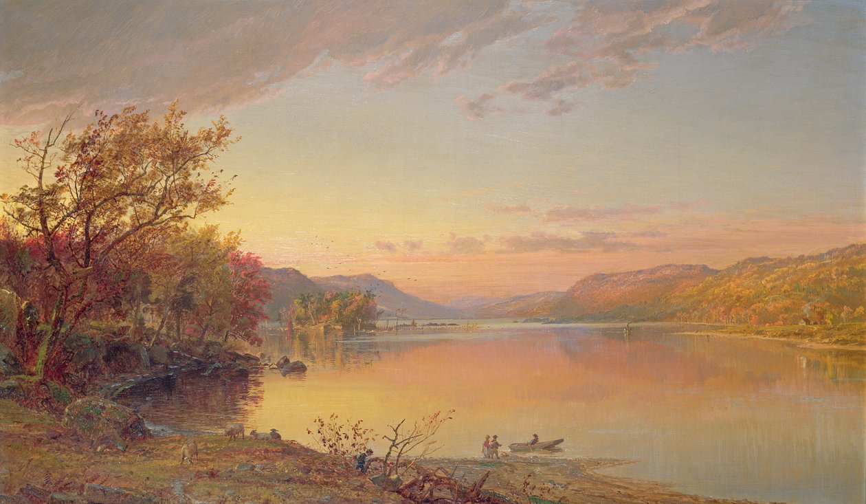 Lake George, NY, 1871 tekijältä Jasper Francis Cropsey