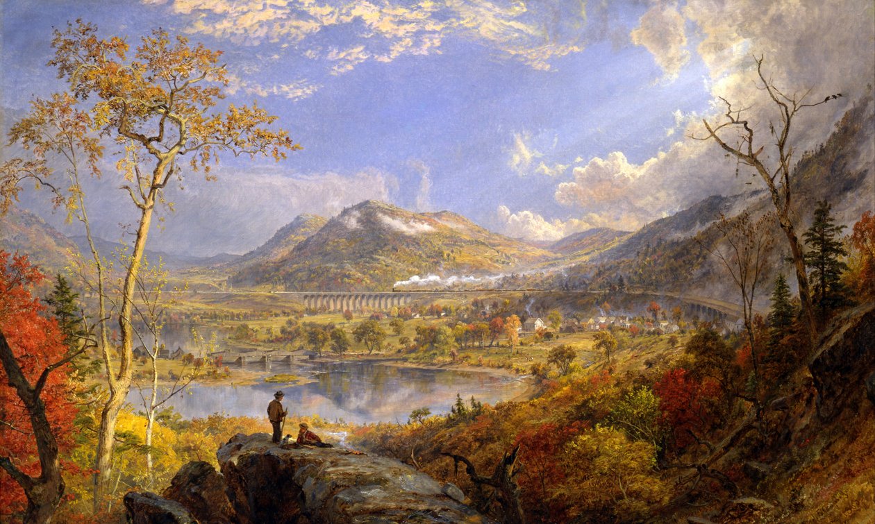 Starruccan maasilta, Pennsylvania tekijältä Jasper Francis Cropsey