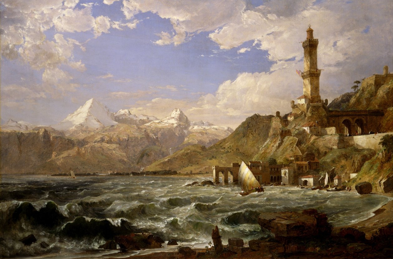 Genovan rannikko tekijältä Jasper Francis Cropsey