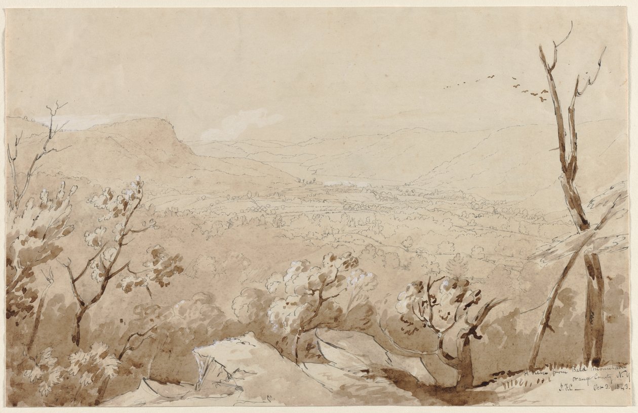Näkymä Bald Mountainista, Orange Countysta, N.Y. tekijältä Jasper F. Cropsey