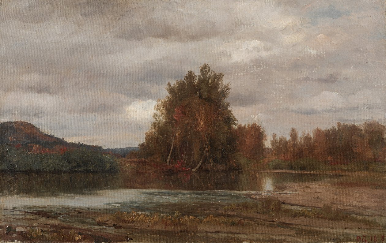 Harmaa päivä Esopuksella tekijältä Jasper F. Cropsey