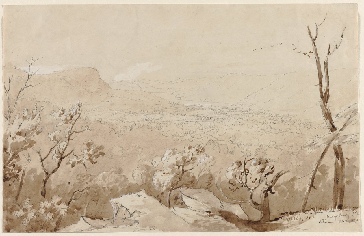 Näkymä Bald-vuorelta, Orange County, N. Y., N. Y. tekijältä Jasper Francis Cropsey