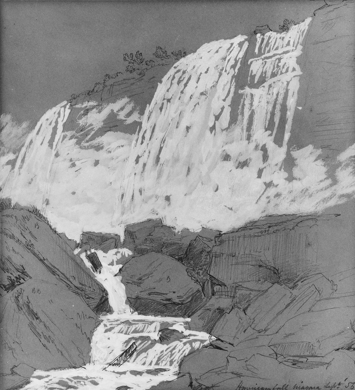 American Falls, Niagara, noin 1855 tekijältä Jasper Francis Cropsey