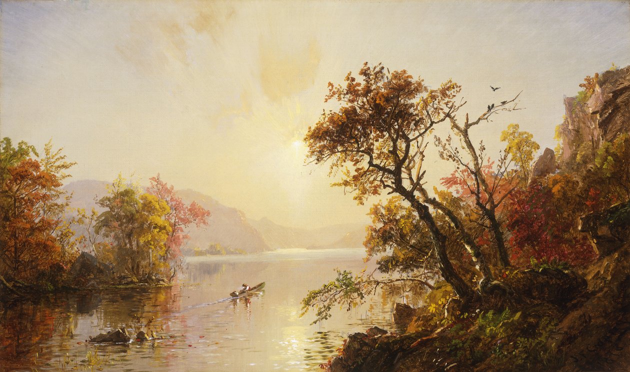 Soutu poukamasta, 1878 tekijältä Jasper Francis Cropsey