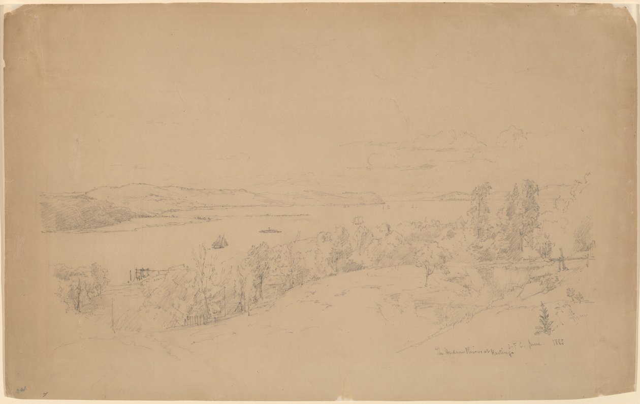 Hudson-joki Hastingsissa tekijältä Jasper Francis Cropsey