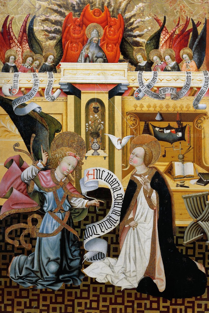 Annunciation, alttaritaulu Verdusta tekijältä Jaume Ferrer