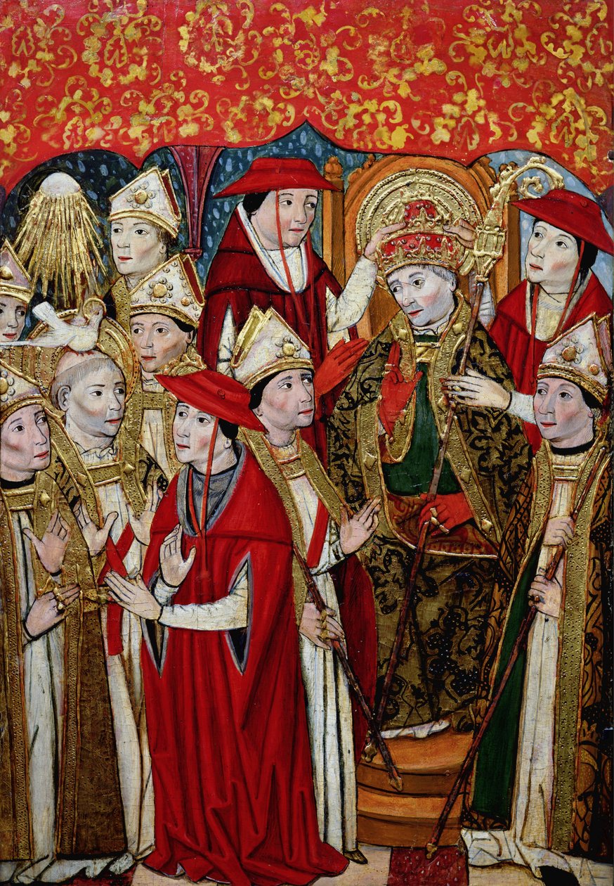 Fabianin (d.c.250) valinta paaviksi tekijältä Jaume Huguet