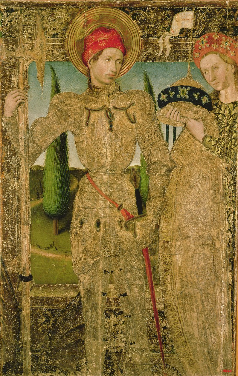 Pyhä Yrjö ja prinsessa, 1448 tekijältä Jaume Huguet