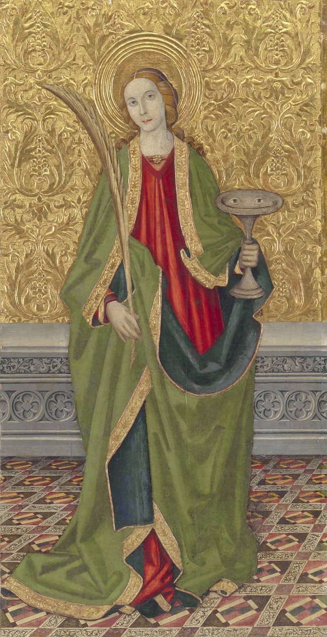 Saint Lucy, noin 1500 tekijältä Jaume the younger Vergós