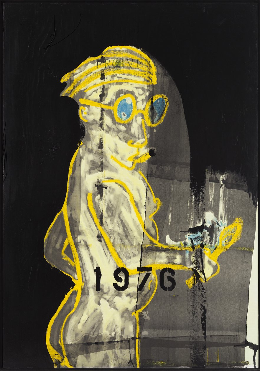 1976, 2012 (sekatekniikka akvarellipaperille paneelille kiinnitettynä, resepti kääntöpuolella). tekijältä Jay Batlle