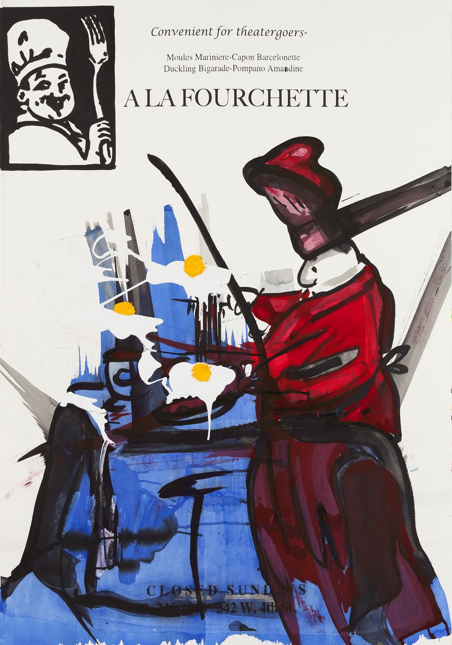 Sunnyside Up, 2015 (sekatekniikka akvarellipaperille paneeliin kiinnitettynä ja resepti kääntöpuolella). tekijältä Jay Batlle