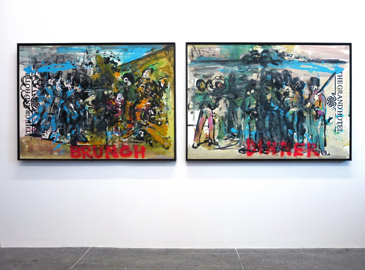 The Execution Of History, 2010 (sekatekniikka akvarellipaperille paneelille kiinnitettynä, resepti kääntöpuolella) tekijältä Jay Batlle