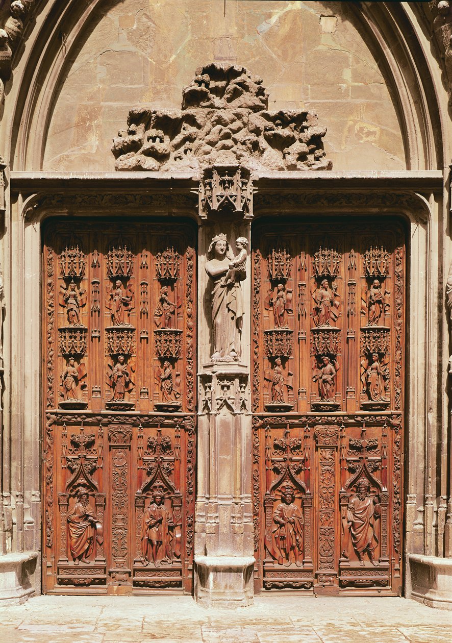 Saint-Sauveur-katedraalin pääportaali, rakennettu vuonna 1504 tekijältä Jean and Soquet, Pierre Guiramand