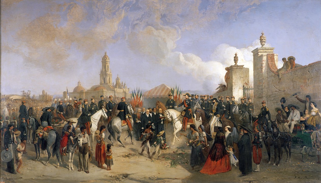 Ranskan retkikuntajoukon sisääntulo Mexico Cityyn, 10. kesäkuuta 1863, 1869 tekijältä Jean Adolphe Beauce
