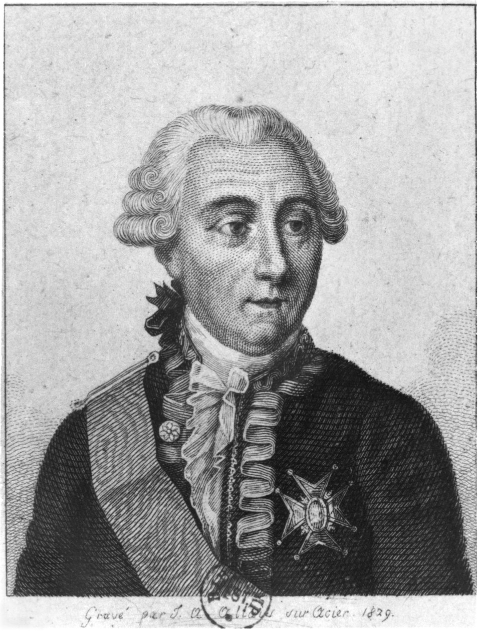 Kreivi Louis de Marbeuf (1712-86) 1829 tekijältä Jean Alexandre Allais