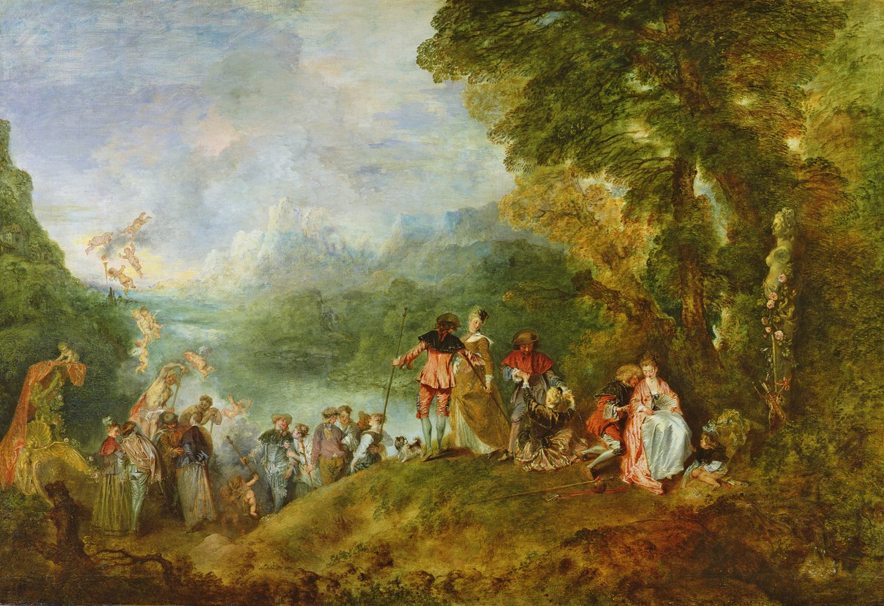 Laivaanlähtö Cytheraan, 1717 (katso lisätietoja numerosta 65335) tekijältä Jean Antoine Watteau