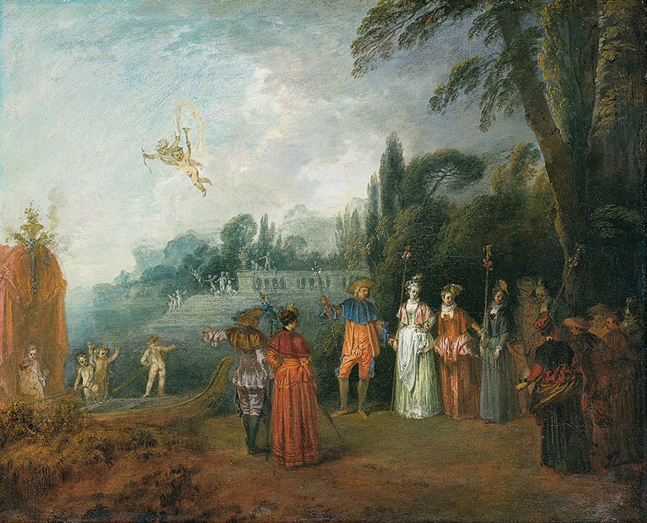 Lähdössä Cytheraan tekijältä Jean Antoine Watteau