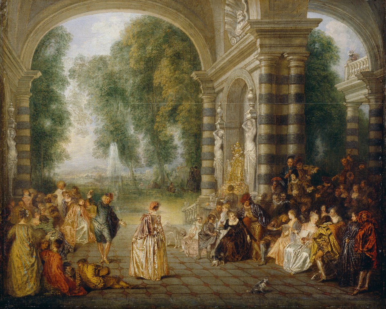 Pallon nautinnot tekijältä Jean Antoine Watteau