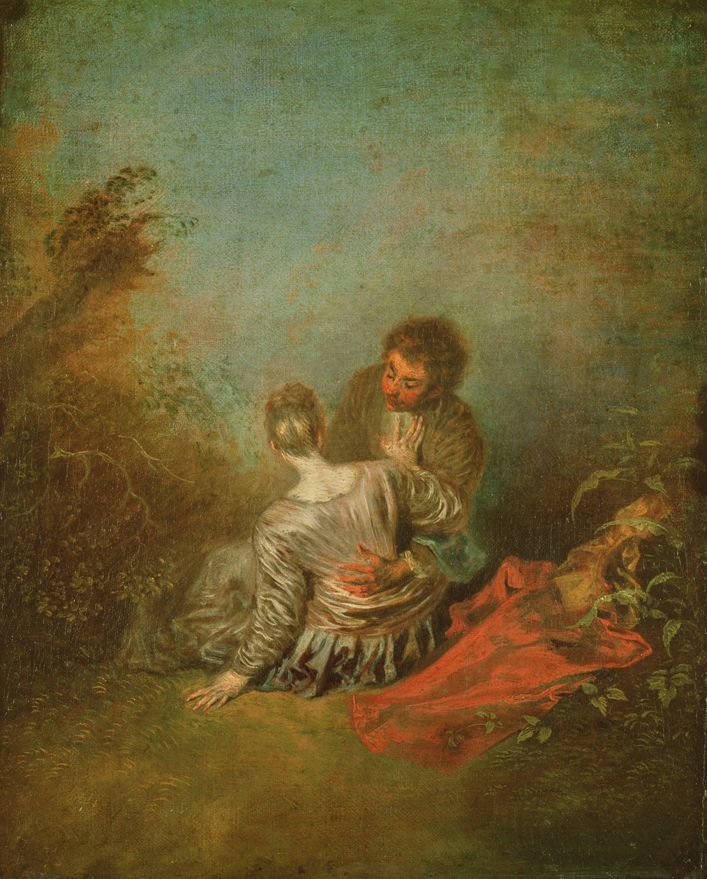 The Faux Pas, n. 1717 tekijältä Jean Antoine Watteau