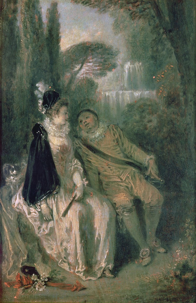 Graceful Rest, noin 1713 tekijältä Jean Antoine Watteau