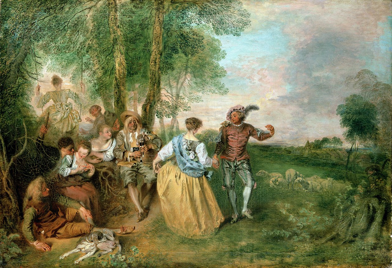 Paimenet tekijältä Jean Antoine Watteau