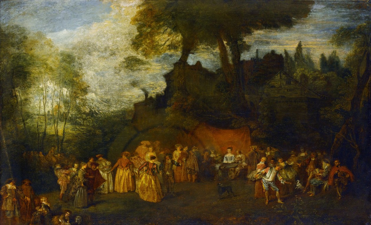 Häät, n. 1712-1616 tekijältä Jean Antoine Watteau