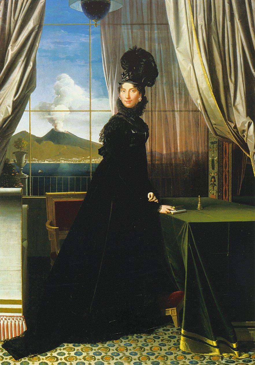 Caroline Murat, Napolin kuningatar, 1814 tekijältä Jean Auguste Dominique Ingres