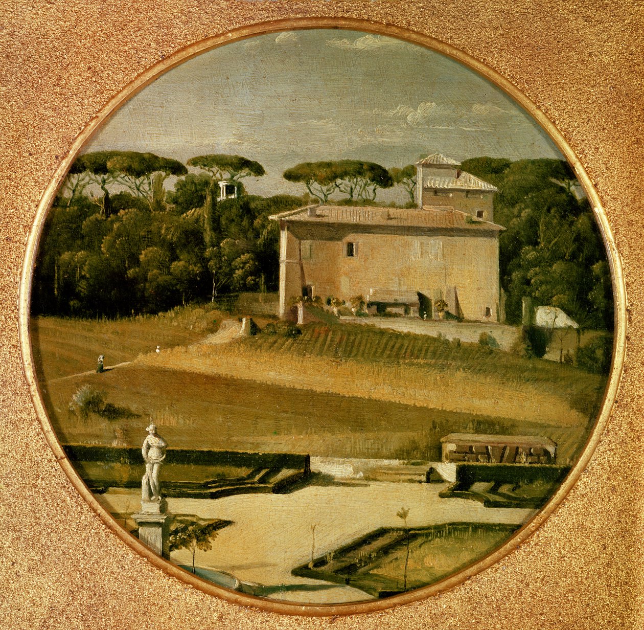 "Rafaelin kasino" Villa Borghesen puutarhassa, Roomassa, 1807 tekijältä Jean Auguste Dominique Ingres