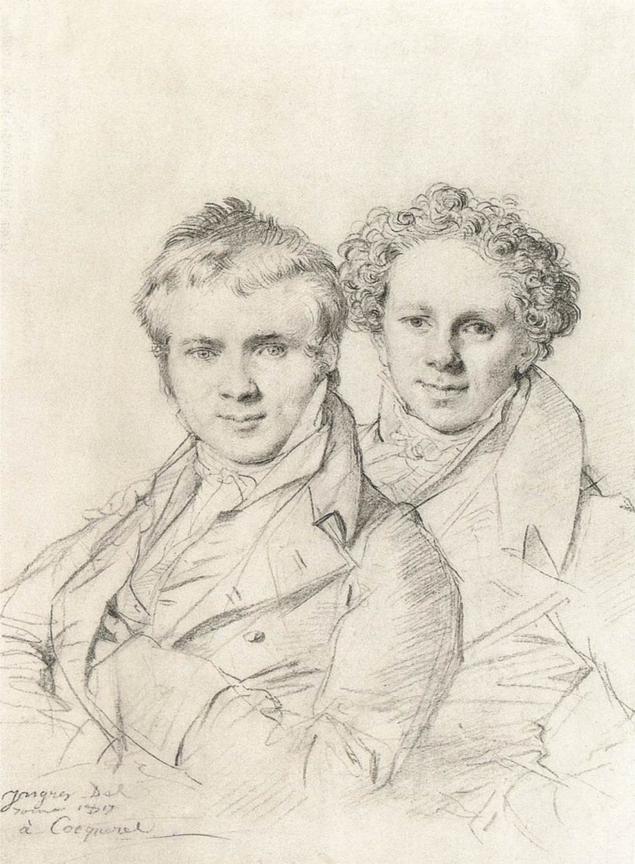 Otto Magnus von Stackelbergin ja Jacob Linckhin kaksoismuotokuva tekijältä Jean Auguste Dominique Ingres