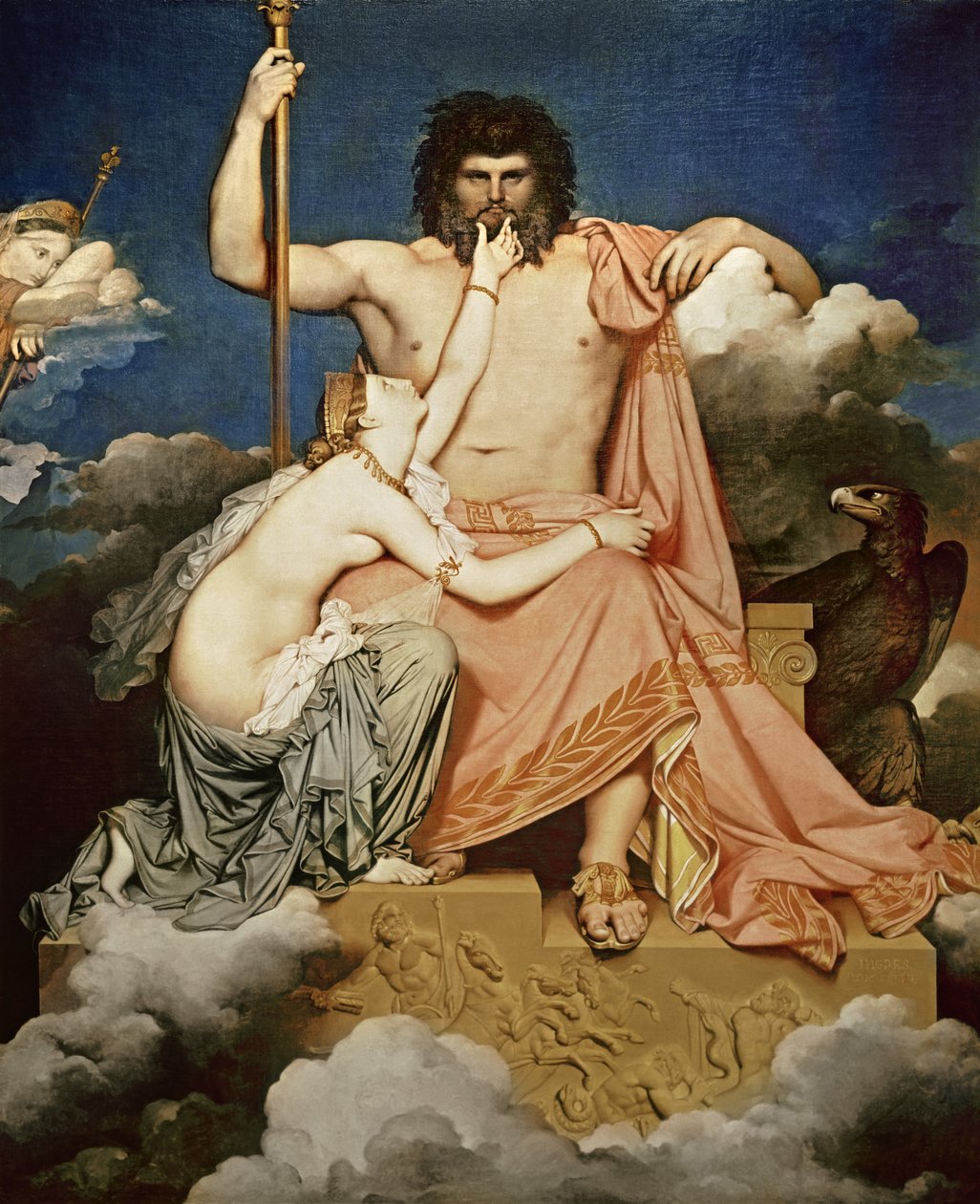 Jupiter ja Thetis, 1811 tekijältä Jean Auguste Dominique Ingres