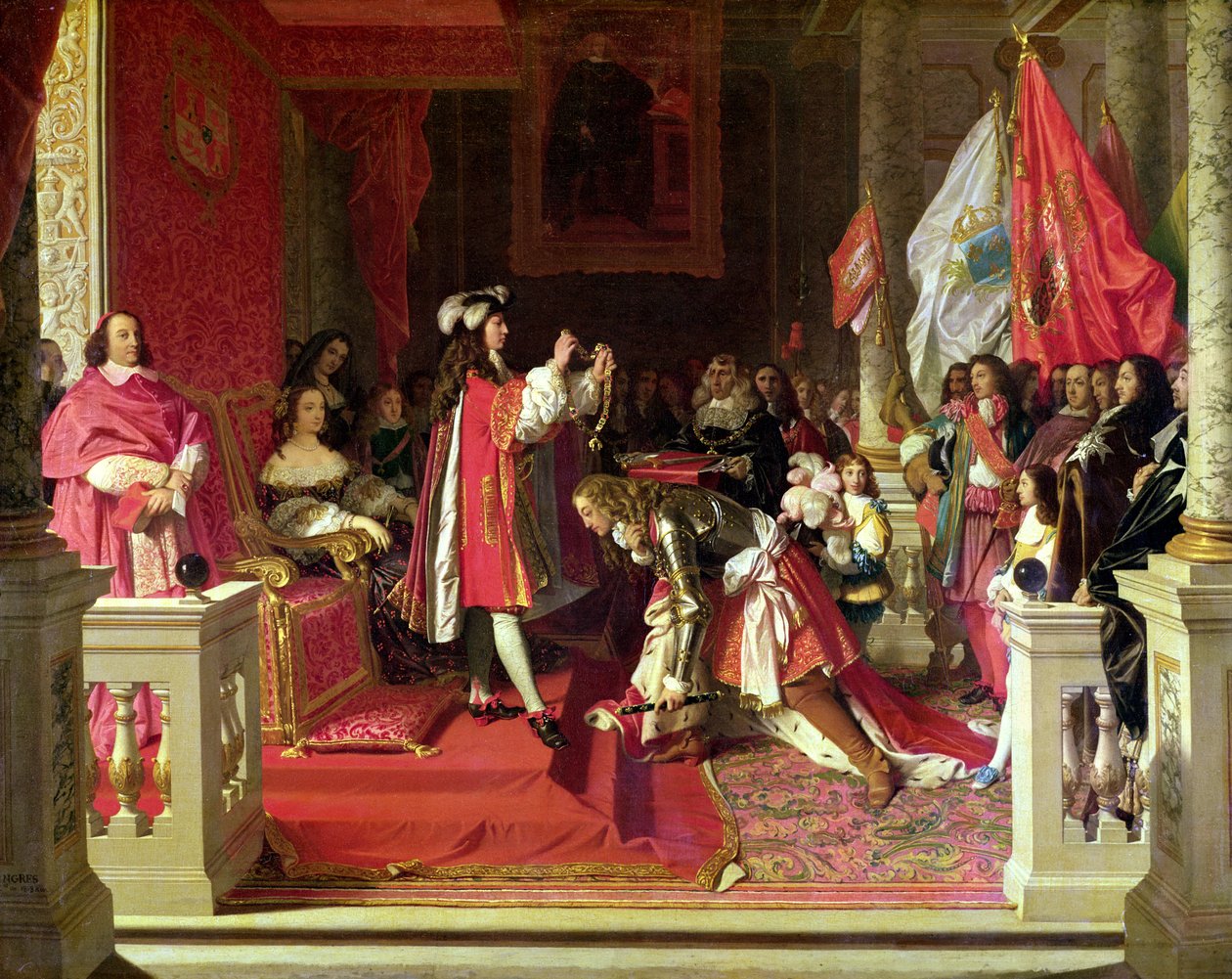 Espanjan Philip V:stä marsalkka James Fitzjamesista, Berwickin herttuasta, kultavillan kavaleri Almansan taistelun jälkeen, 1818 tekijältä Jean Auguste Dominique Ingres