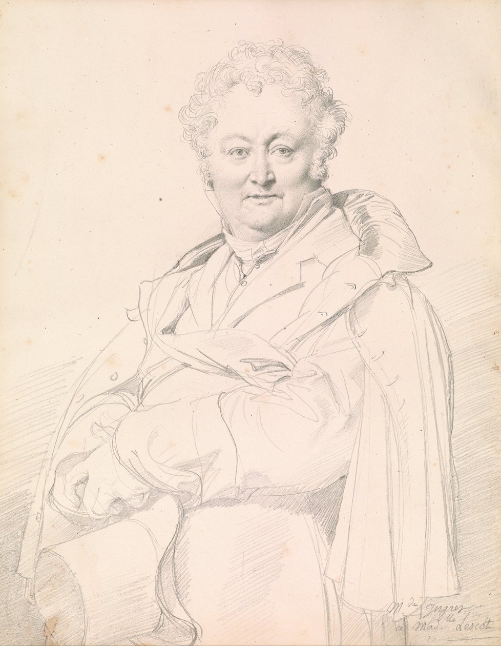 Guillaume Guillon-Lethièren muotokuva tekijältä Jean Auguste Dominique Ingres