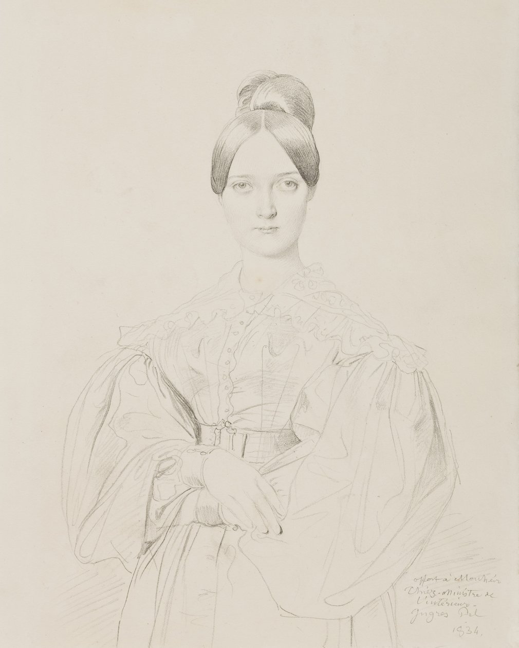 Madame Thiersin muotokuva, 1834 tekijältä Jean Auguste Dominique Ingres