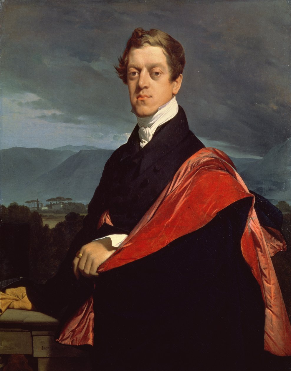Nikolai Dmitrijevitšin (1792-1849) muotokuva kreivi Guriev, 1821 tekijältä Jean Auguste Dominique Ingres