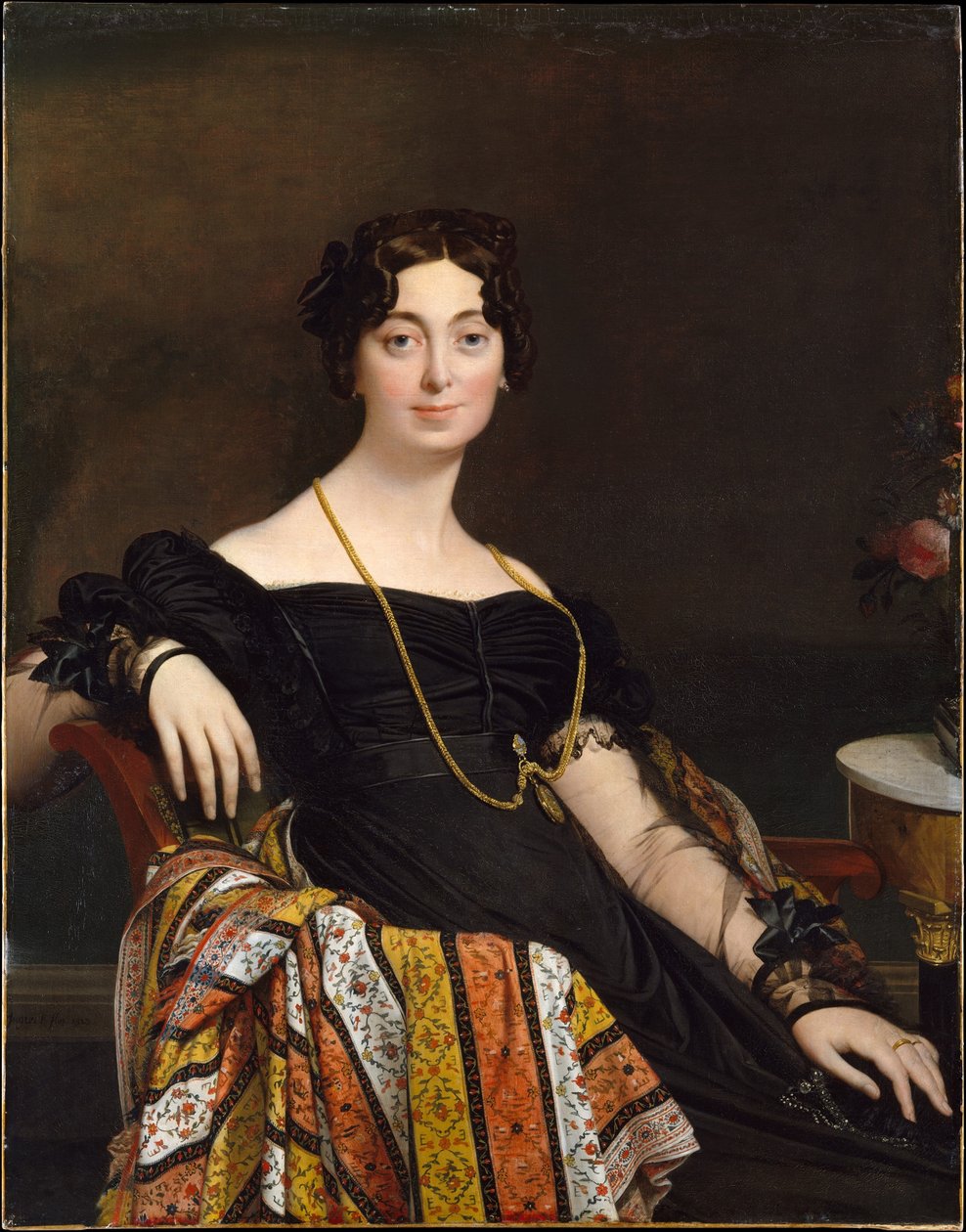 Porträt der Madame Leblanc tekijältä Jean Auguste Dominique Ingres