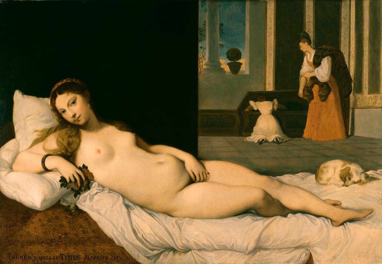Makuuasennossa Venus tekijältä Jean Auguste Dominique Ingres