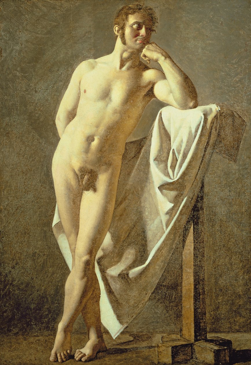 Study of a Man, noin 1801 tekijältä Jean Auguste Dominique Ingres