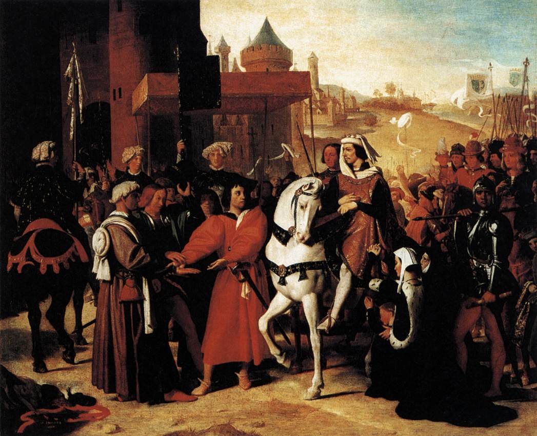 Tulevan Kaarle V:n saapuminen tekijältä Jean Auguste Dominique Ingres