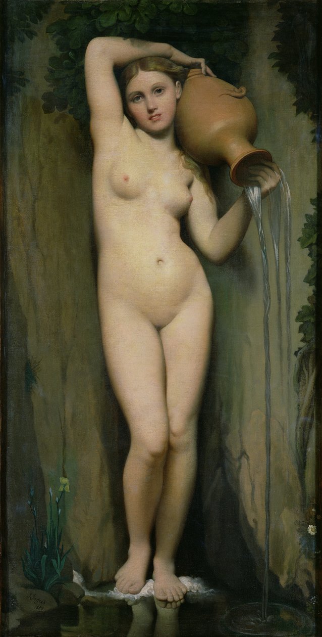 Lähde, 1856 tekijältä Jean Auguste Dominique Ingres