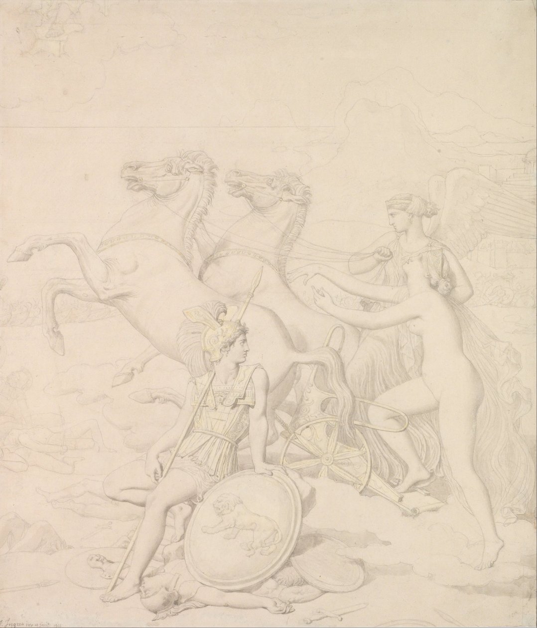 Diomedesin Venus Hurt tekijältä Jean Auguste Dominique Ingres