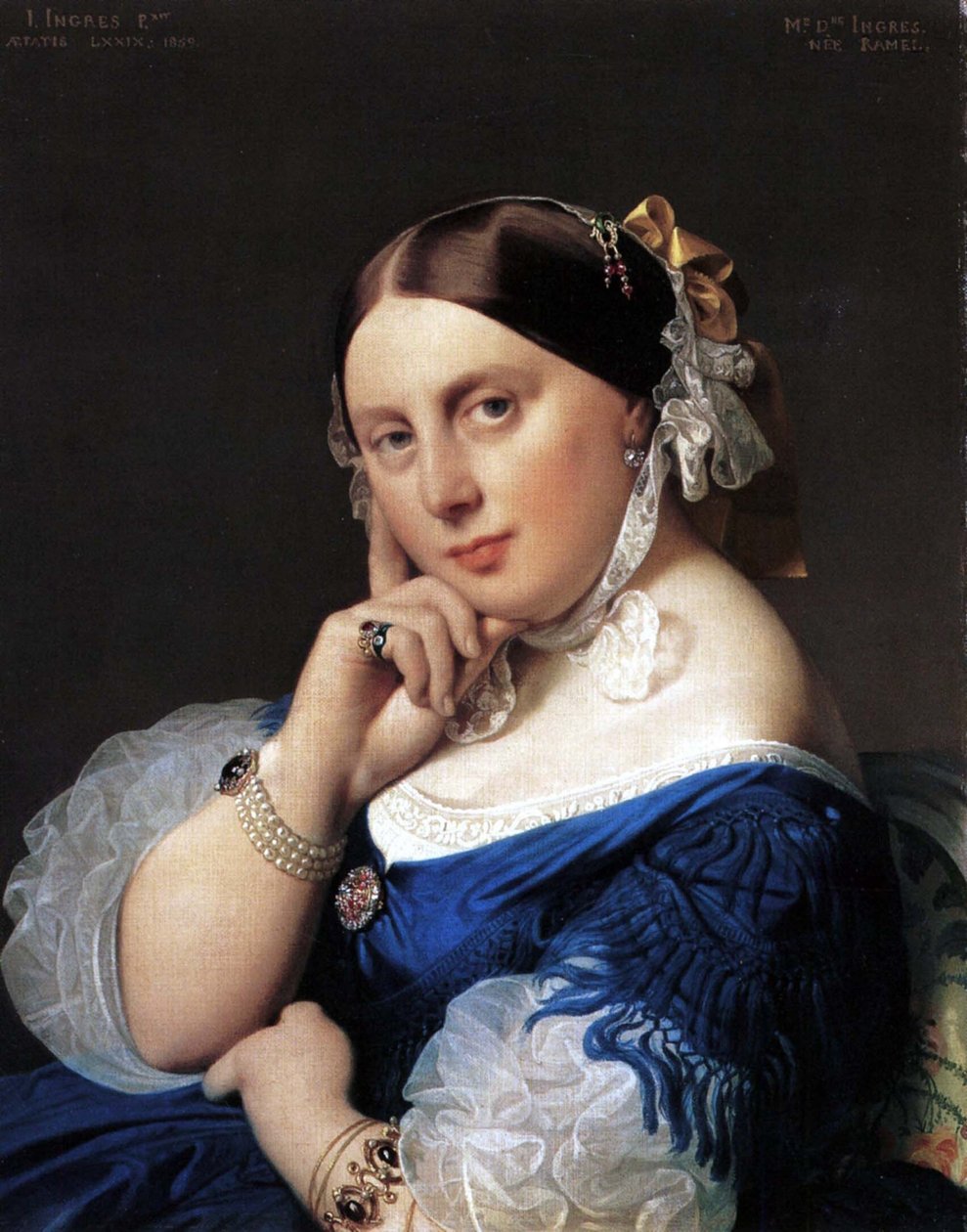 Madame Ingresin muotokuva Ramel tekijältä Jean Auguste Dominique Ingres