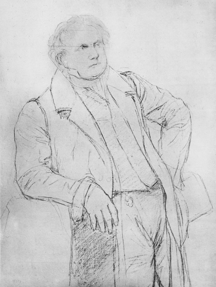 Tutkimus M. Bertinin muotokuvaa varten tekijältä Jean Auguste Dominique Ingres