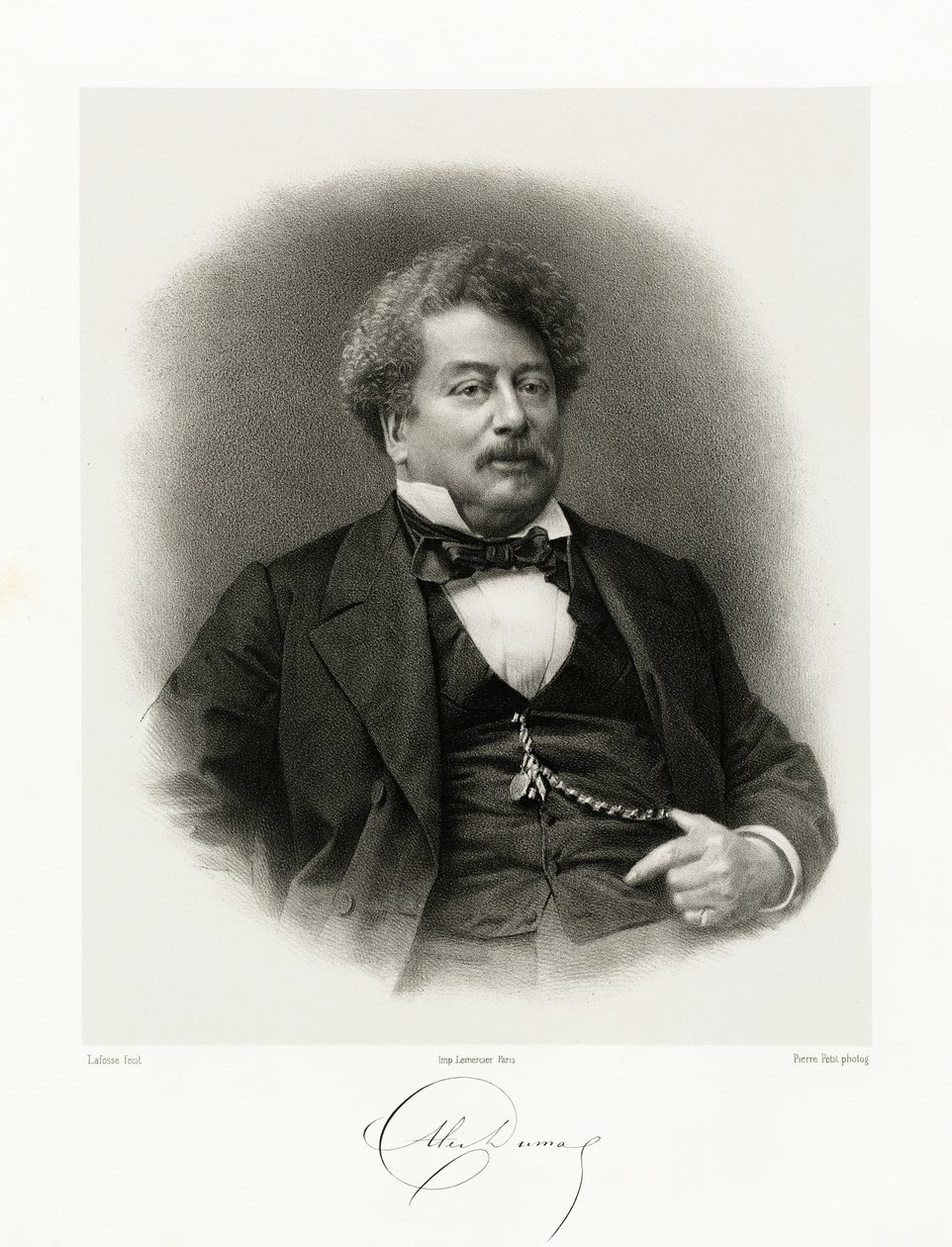 Alexandre Dumas, 1865-66 tekijältä Jean Baptiste Adolphe Lafosse